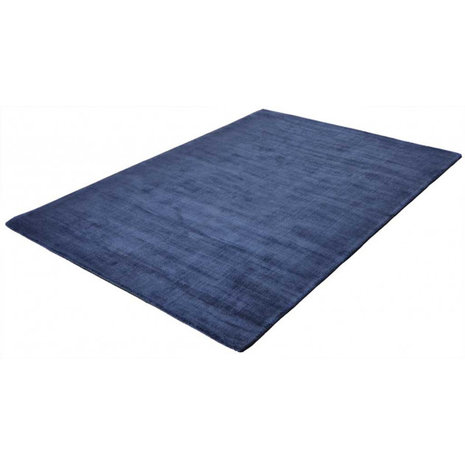 Handloom geweven vloerkleed Daytona blauw